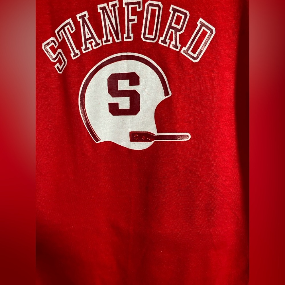 Vintage Retro Artex STANFORD Football Jersey Tshirt 3/4 sleeve 60s 70s throwback - Picture 5 of 11